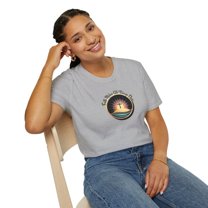 Unisex Softstyle T-Shirt - Shining Cross, Faith Makes All Things New