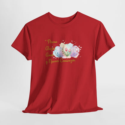 Unisex Heavy Cotton Tee - Easter, Joy, Love, & New Beginnings (Spanish Version)