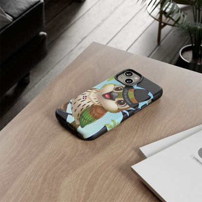 Tough Phone Case  Black- Matte & Glossy Options - Cigüita Design