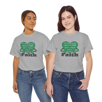 Unisex Heavy Cotton Tee - Fe (Faith), Colosenses 3:14