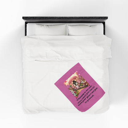 Velveteen Plush Blanket - Be Yourself Friendship