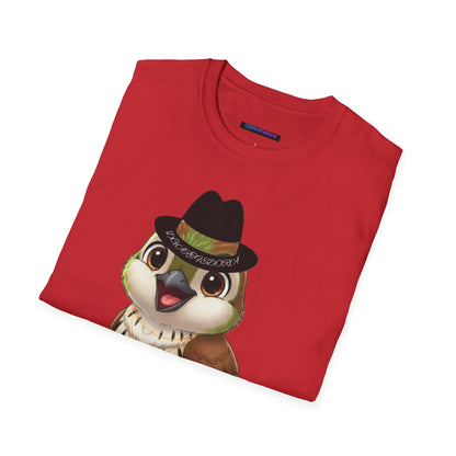 Unisex T-shirt Ciguita the Palmchat with Hat & Chain