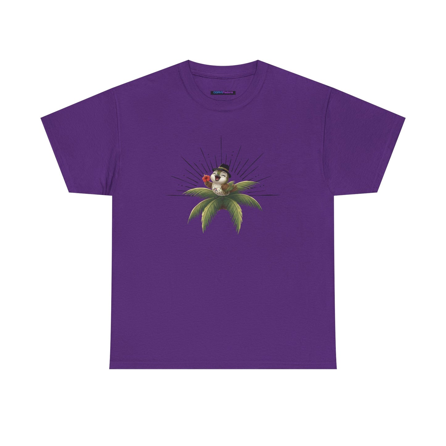 Unisex Heavy Cotton Tee Ciguita Tropical Sunrise