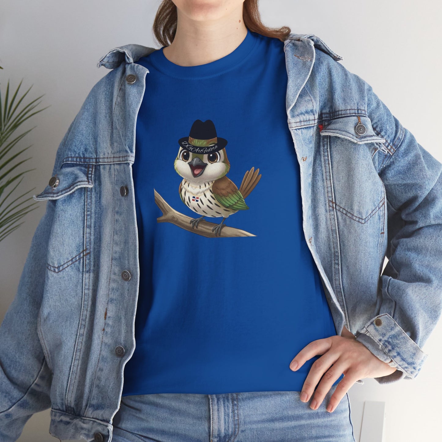 Unisex Heavy Cotton Tee Ciguita Chillin' on a Branch