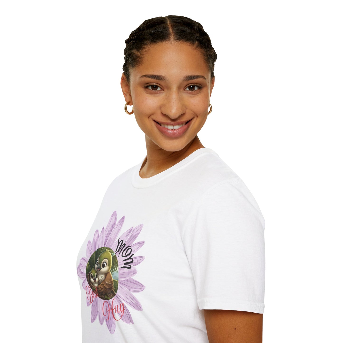 Cigüita Mother’s Embrace Flower Design - Softstyle T-Shirt
