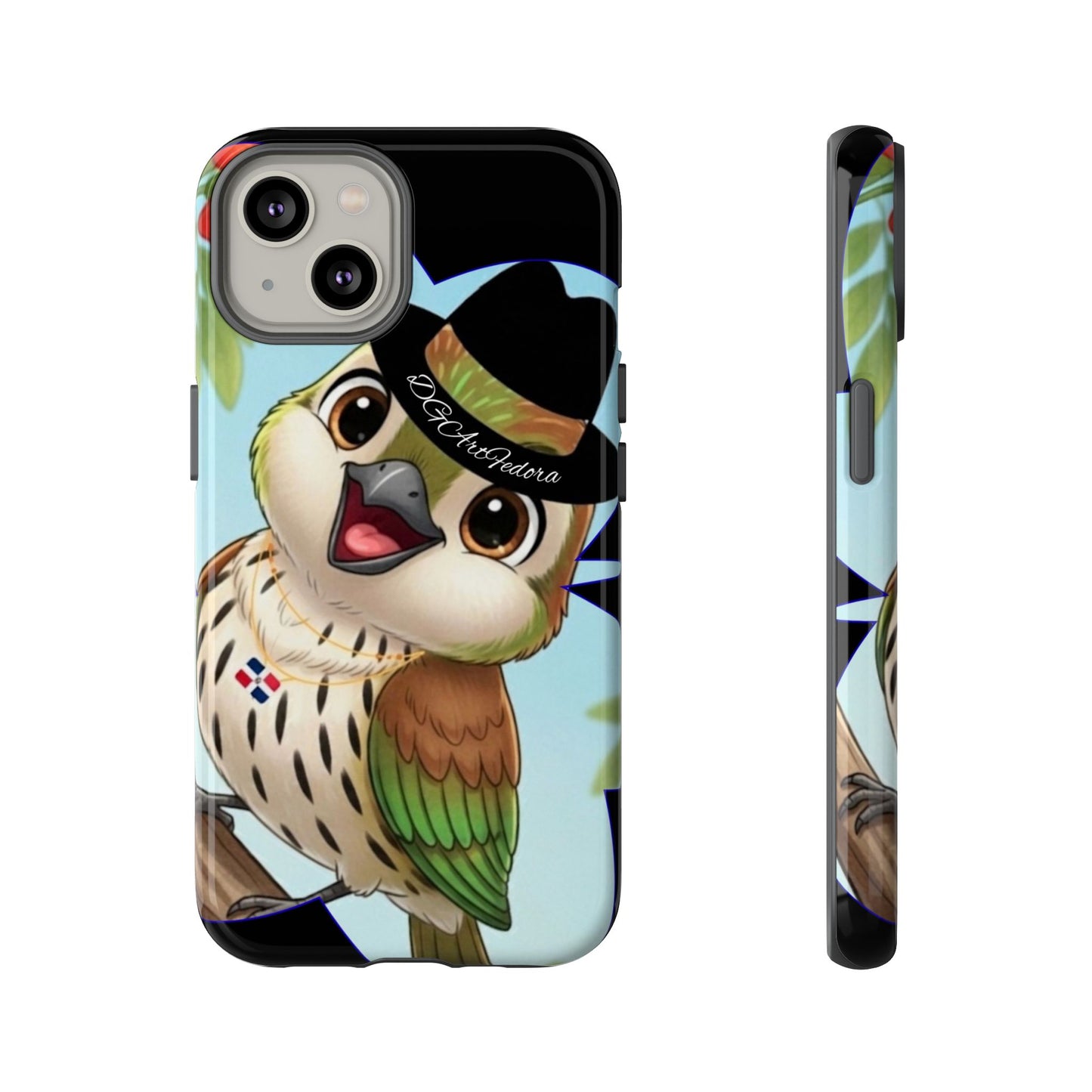 Tough Phone Case  Black- Matte & Glossy Options - Cigüita Design