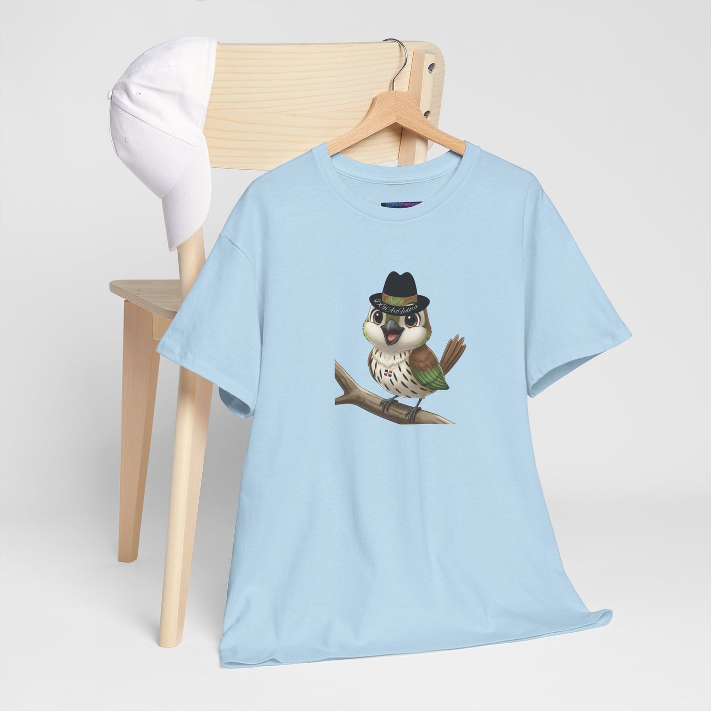 Unisex Heavy Cotton Tee Ciguita Chillin' on a Branch