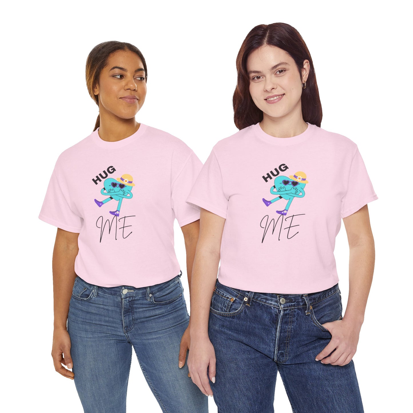 Unisex Heavy Cotton Tee HUG ME GIRL