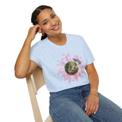 Cigüita Mother’s Embrace Flower Design - Softstyle T-Shirt