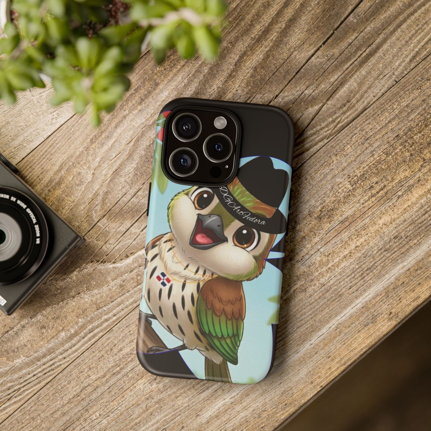 Tough Phone Case  Black- Matte & Glossy Options - Cigüita Design