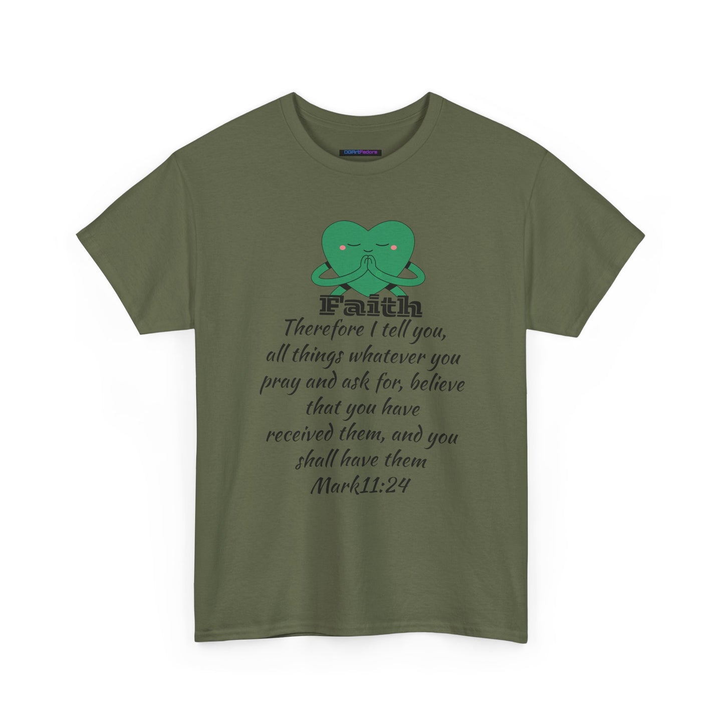 Unisex Heavy Cotton Tee - Faith Mark 11:24