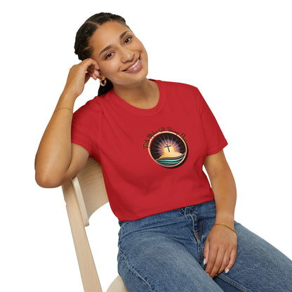 Unisex Softstyle T-Shirt - Shining Cross, Faith Makes All Things New