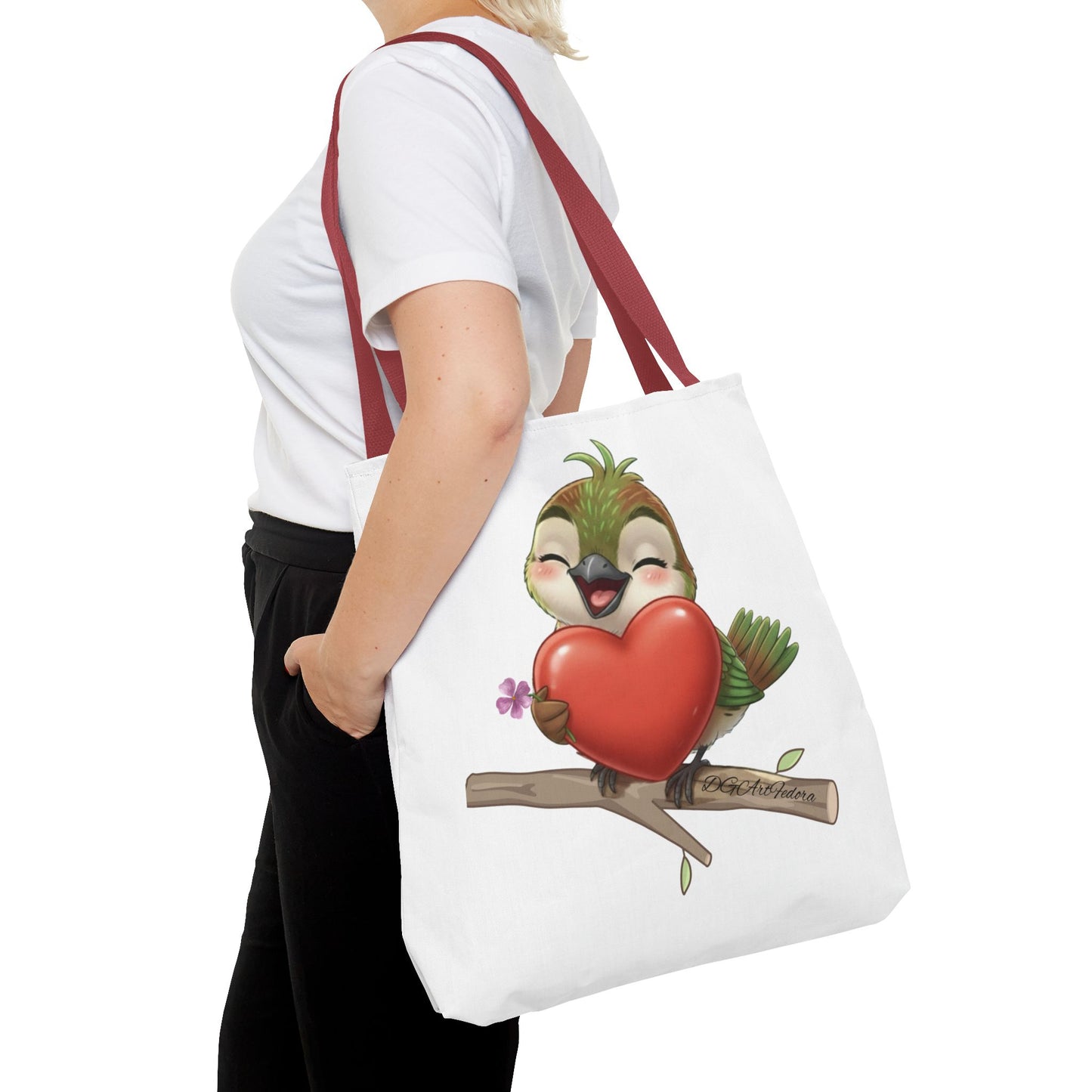 Tote Bag (AOP) - Ciguita Hugging Heart