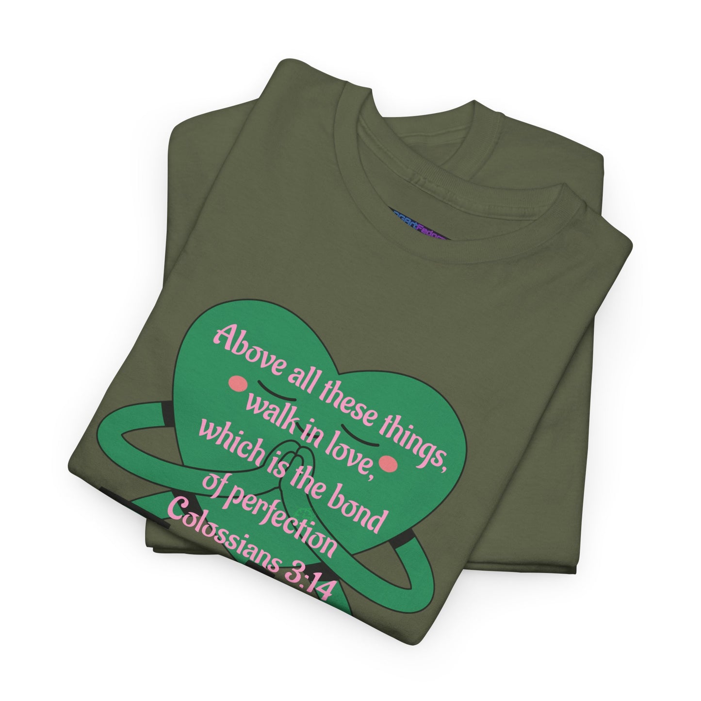 Unisex Heavy Cotton Tee -Faith, Colossians 3:14