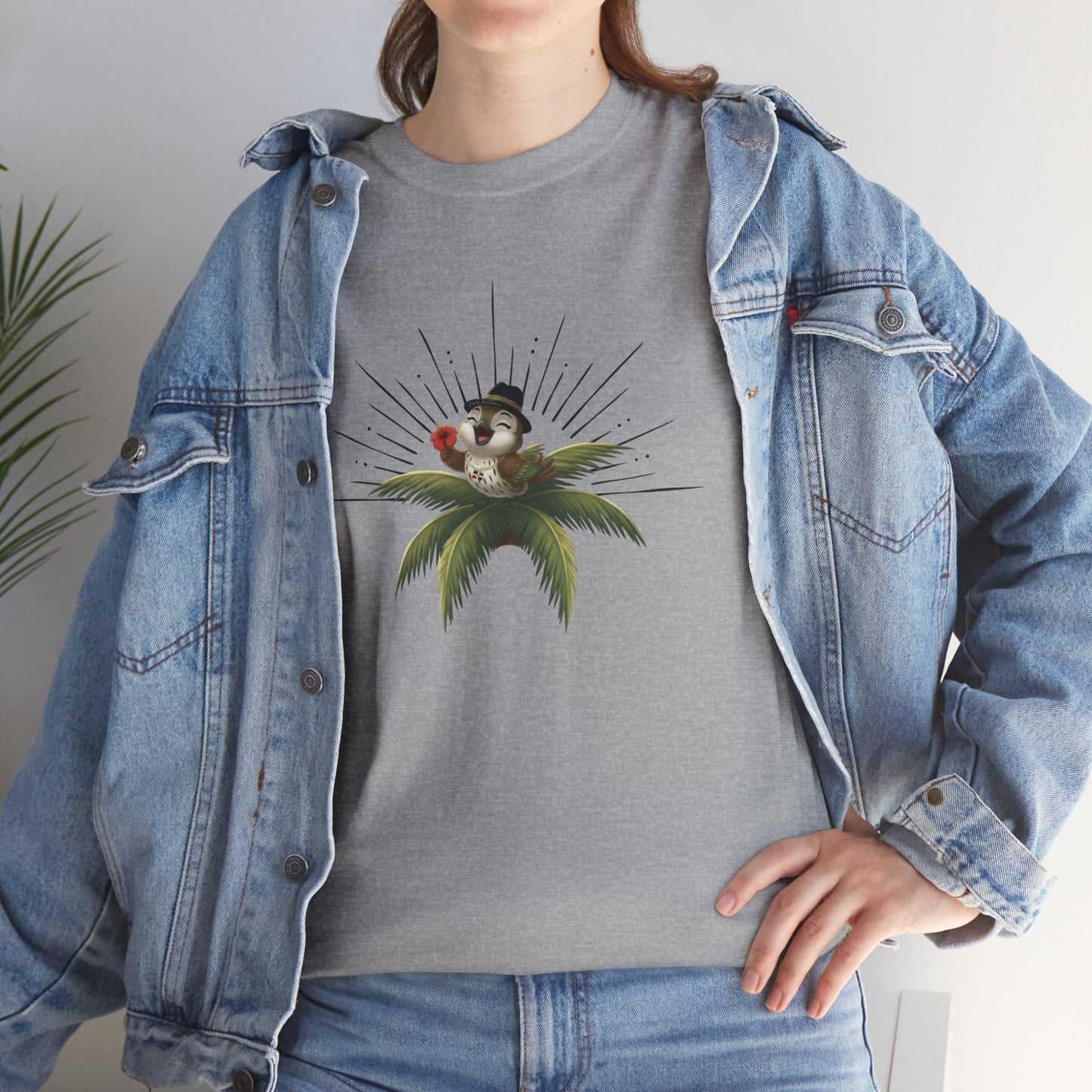 Unisex Heavy Cotton Tee Ciguita Tropical Sunrise