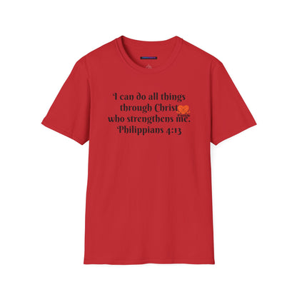 Unisex Softstyle T-Shirt -Philippians 4:13 - I can do all things
