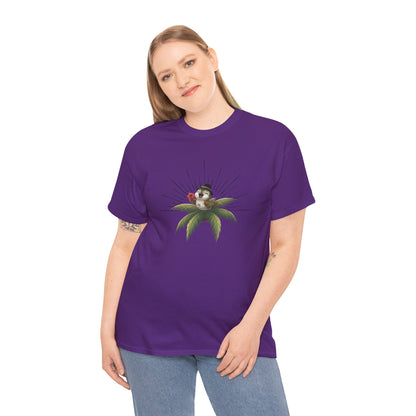 Unisex Heavy Cotton Tee Ciguita Tropical Sunrise