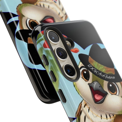 Tough Phone Case  Black- Matte & Glossy Options - Cigüita Design