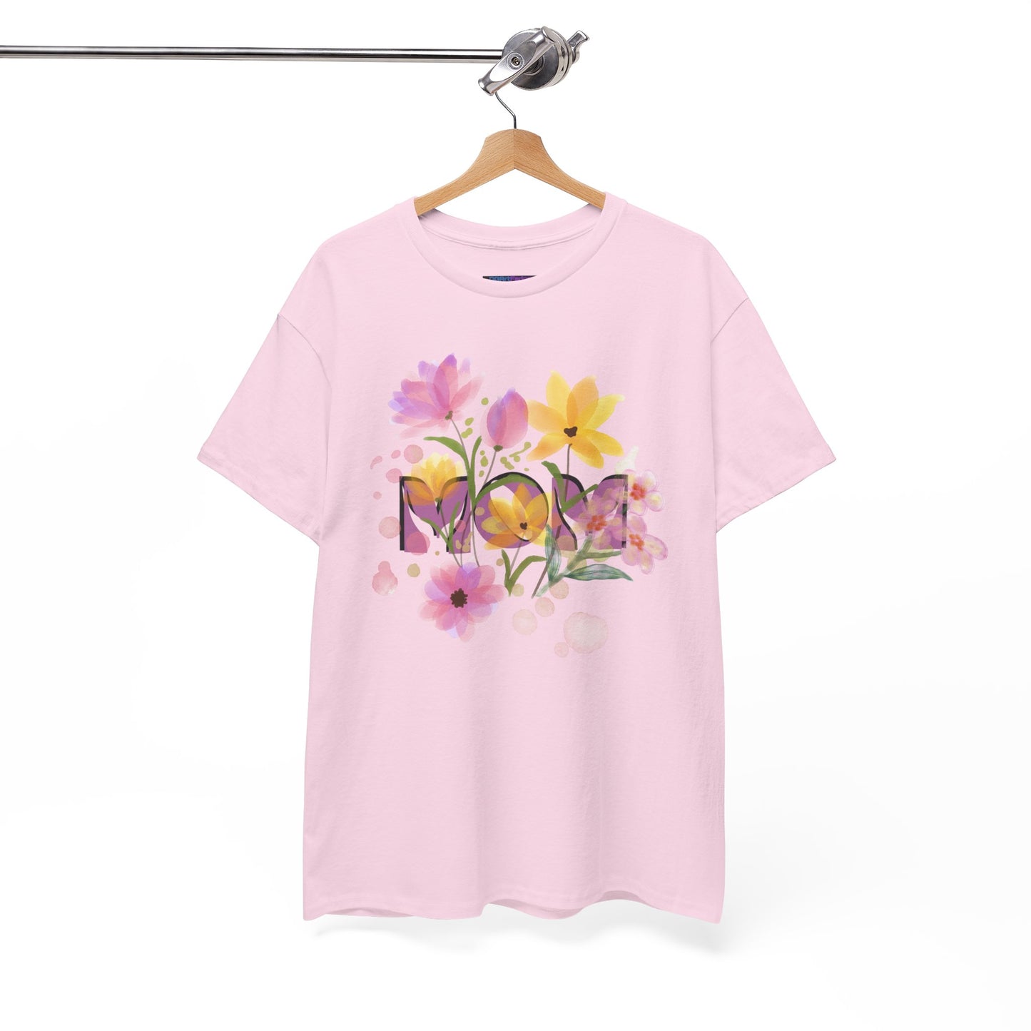 Soft Floral Mom Tribute Design - Heavy Cotton Tee