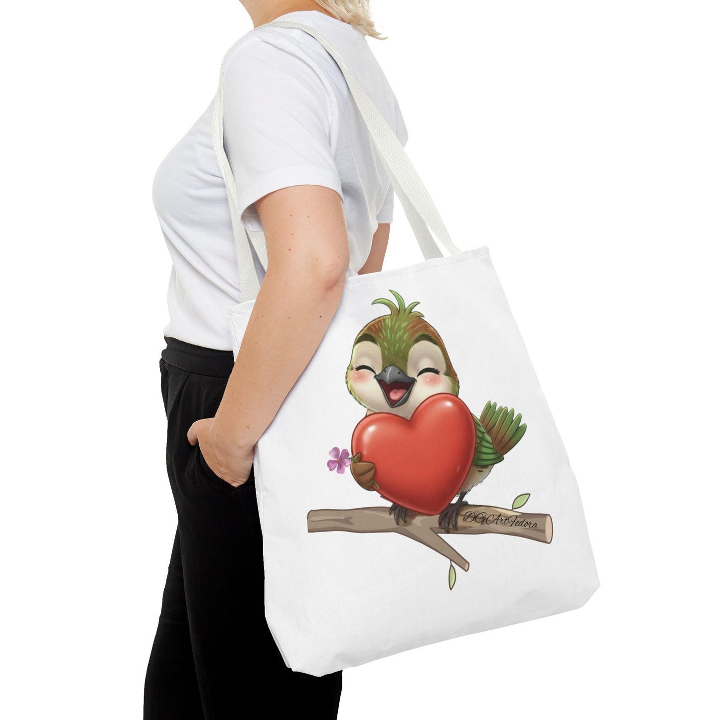 Tote Bag (AOP) - Ciguita Hugging Heart