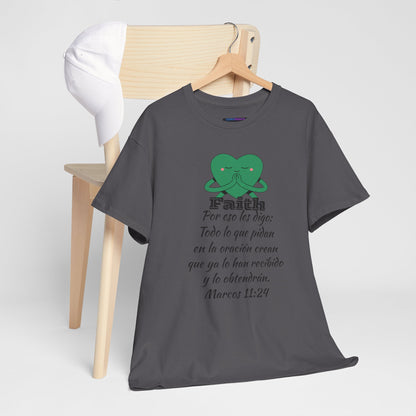 Unisex Heavy Cotton Tee - Fe Marcos 11:24