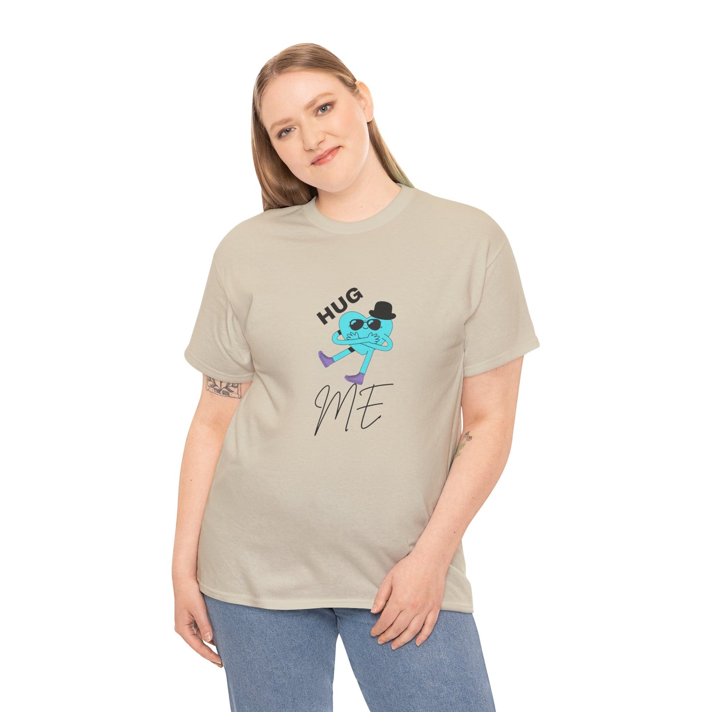 Unisex Heavy Cotton Tee HUG ME BOY