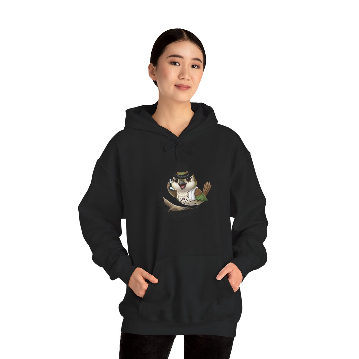 Unisex Heavy Blend  Hooded Sweatshirt with Cigüita "Voy llegando"