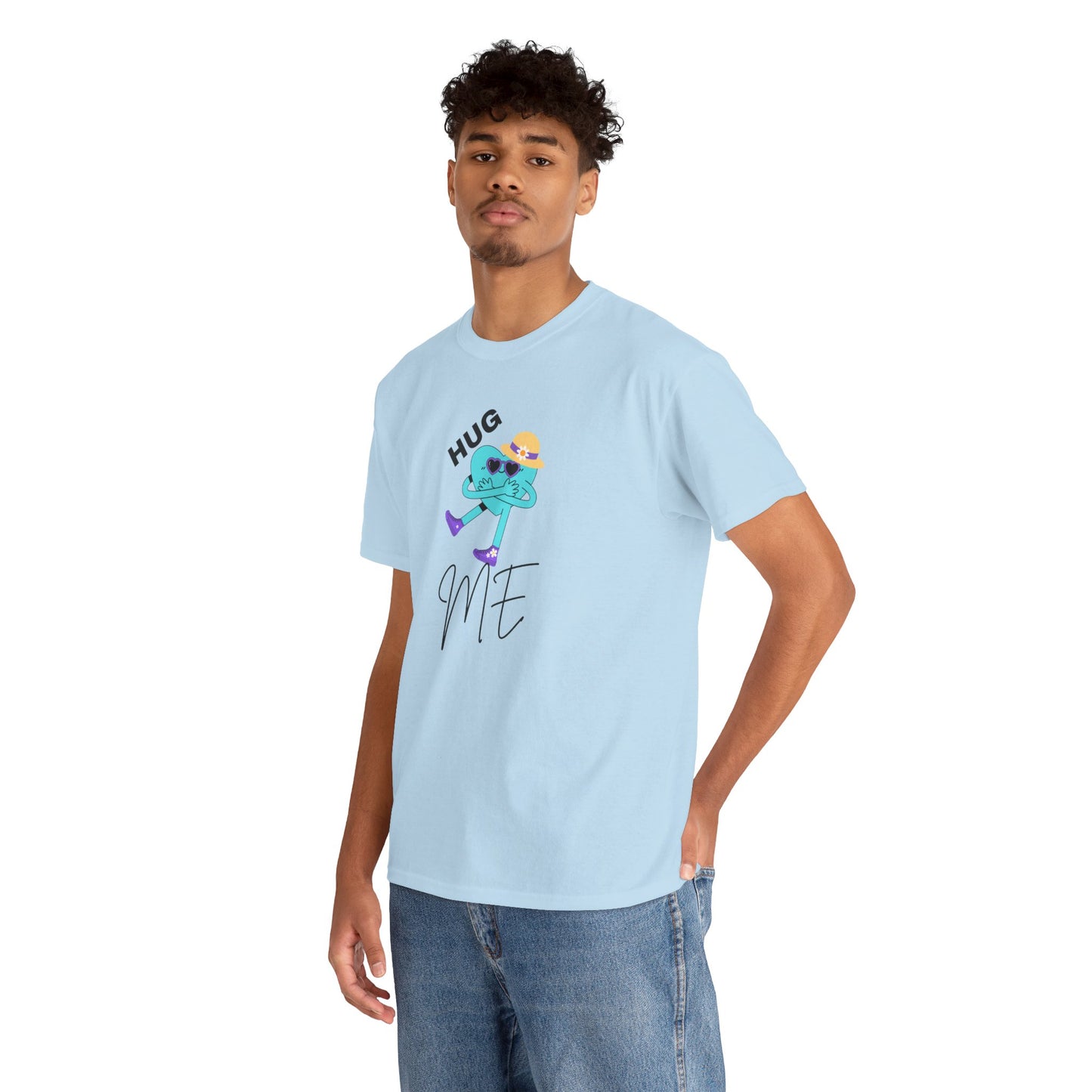Unisex Heavy Cotton Tee HUG ME GIRL
