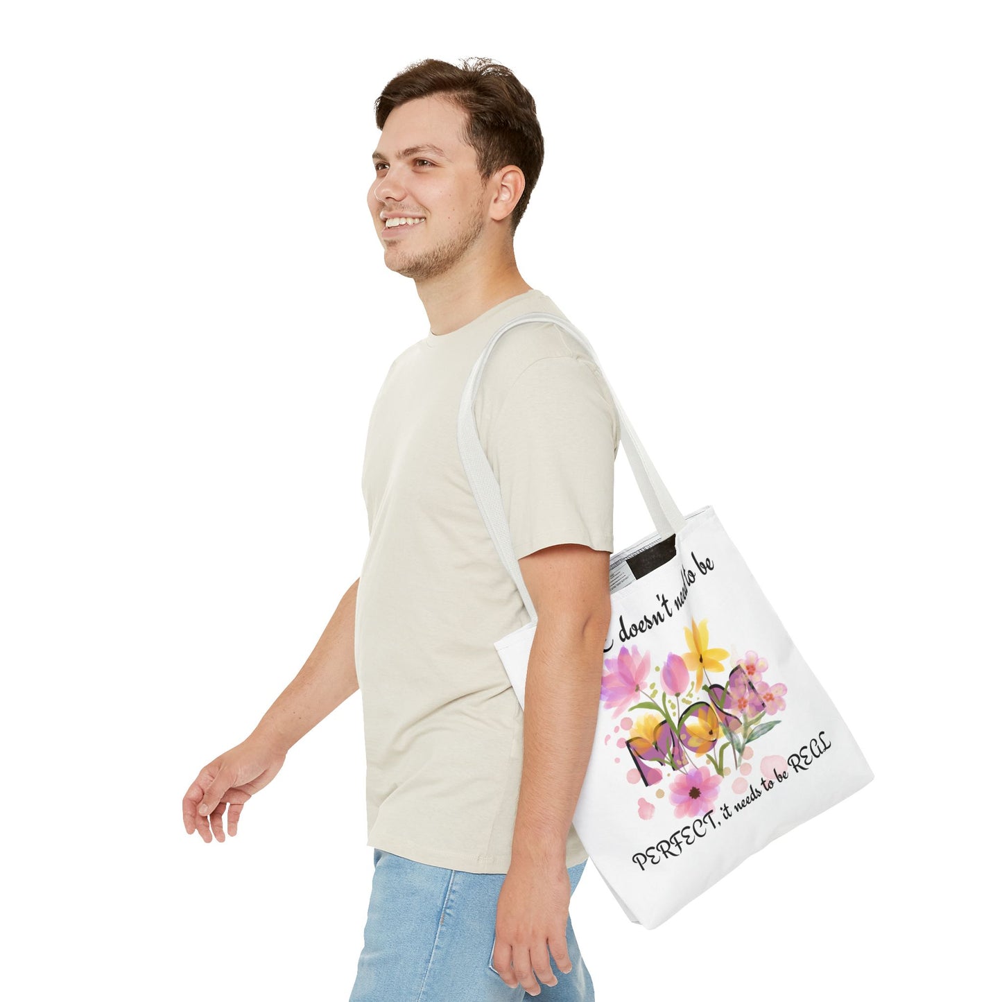 Love Is Real Inspirational Carryall Tote Bag
