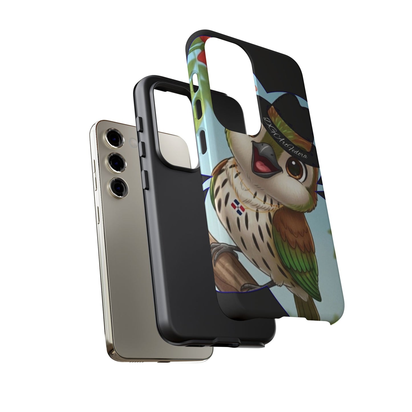 Tough Phone Case  Black- Matte & Glossy Options - Cigüita Design