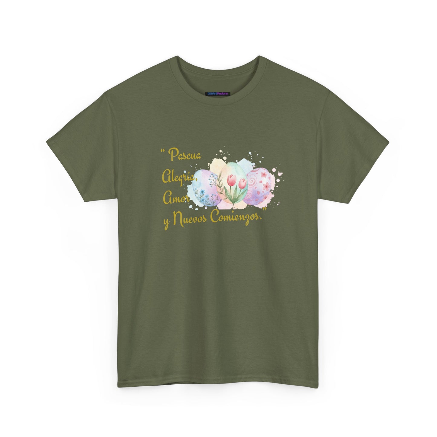 Unisex Heavy Cotton Tee - Easter, Joy, Love, & New Beginnings (Spanish Version)