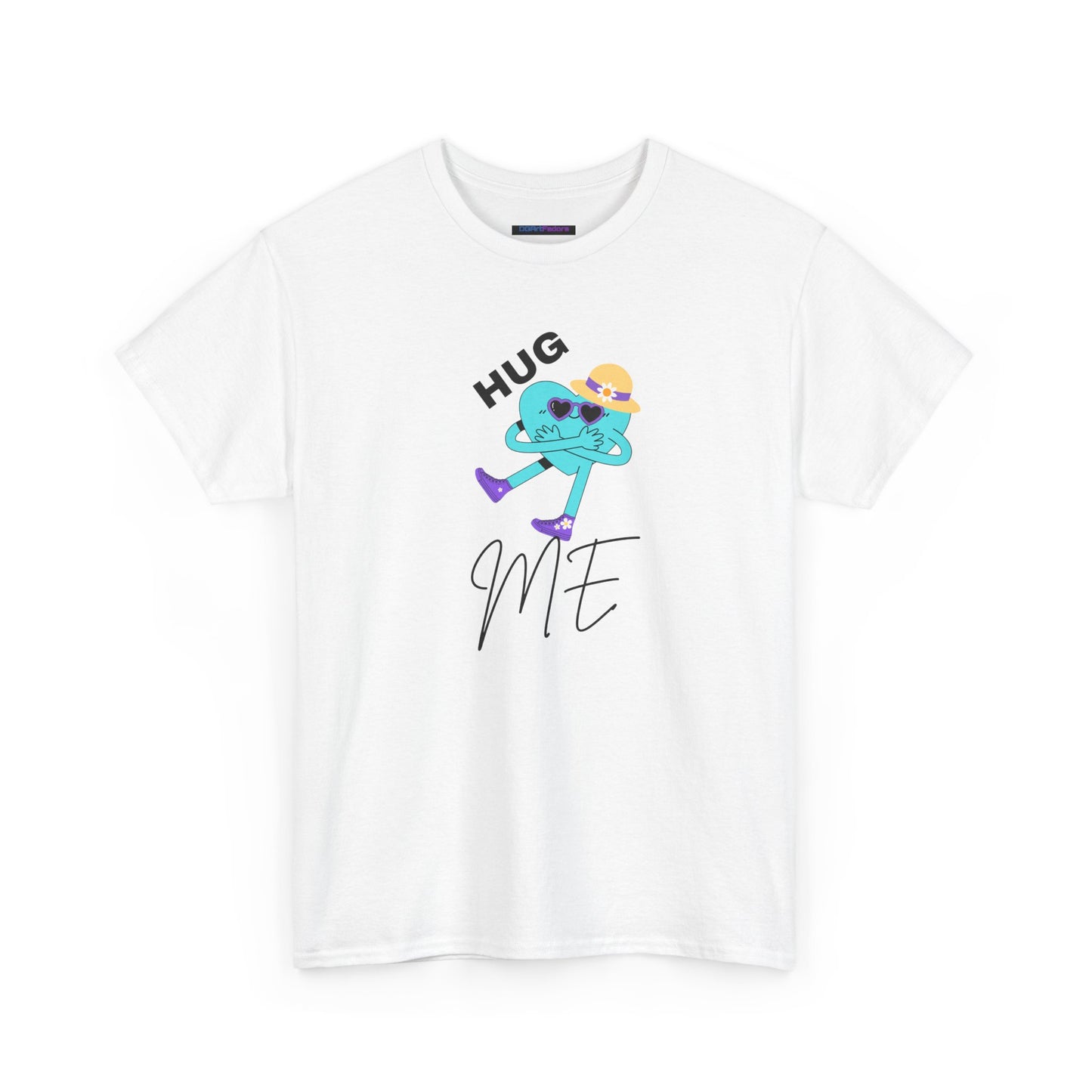 Unisex Heavy Cotton Tee HUG ME GIRL