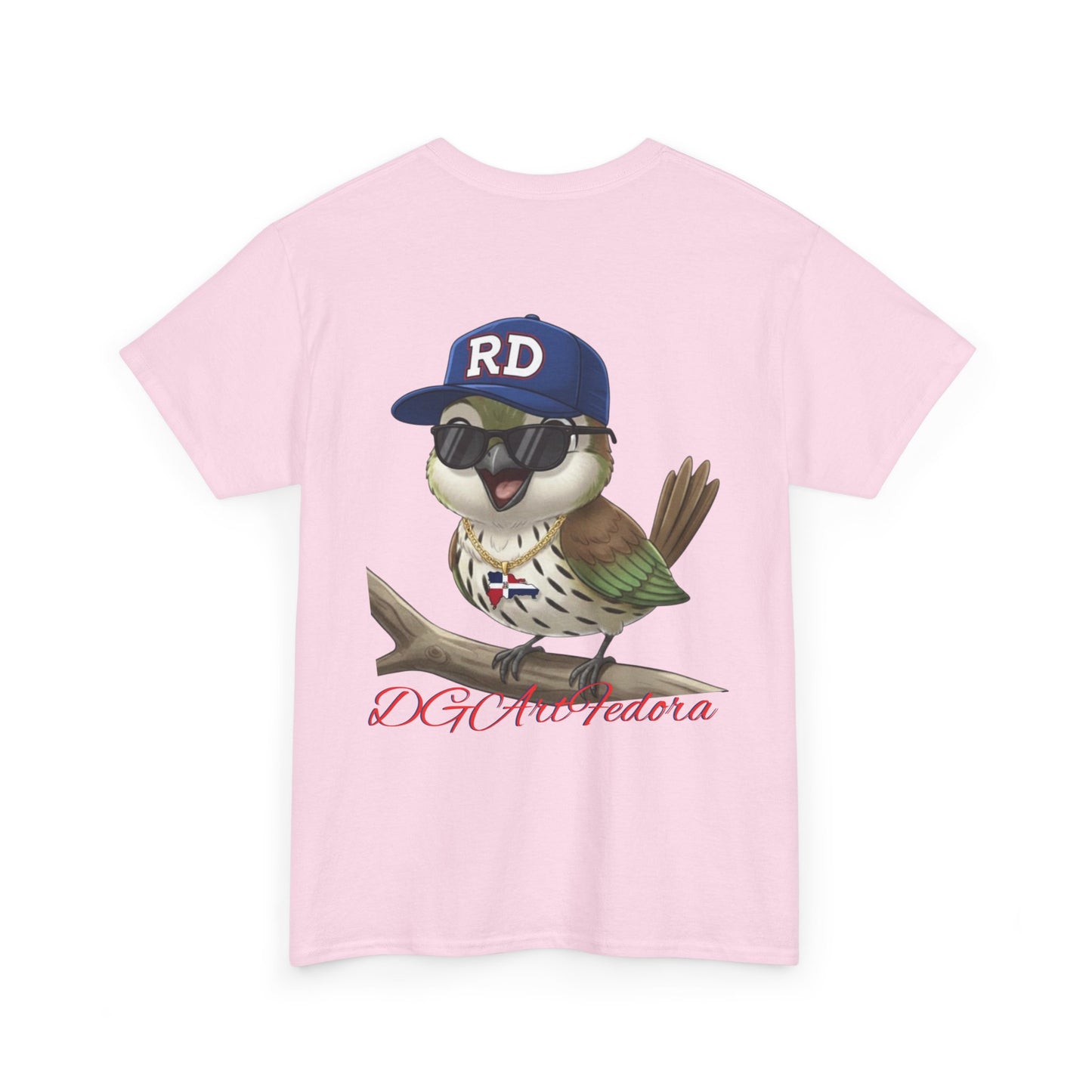 Unisex Heavy Cotton Tee - Cigüita y su Flow Dominicano - Front and Back