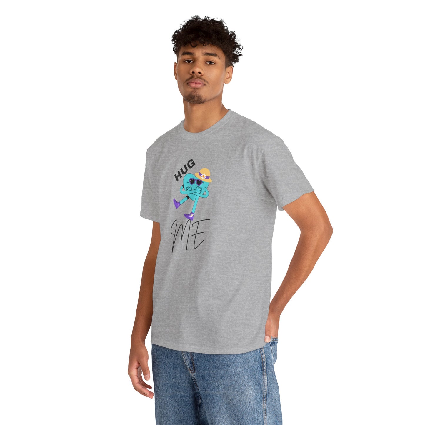 Unisex Heavy Cotton Tee HUG ME GIRL