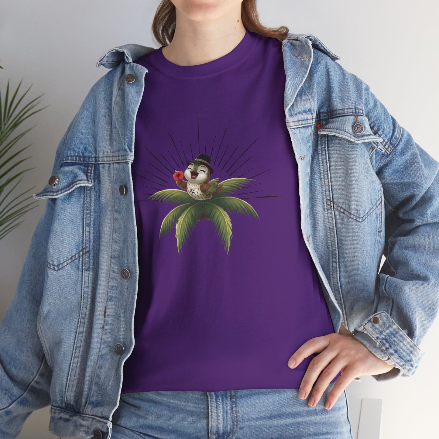 Unisex Heavy Cotton Tee Ciguita Tropical Sunrise