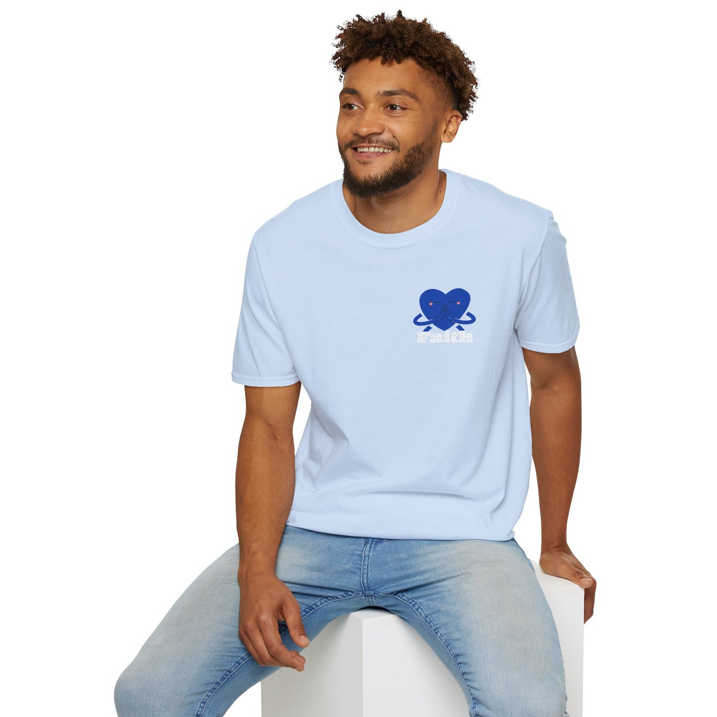 Unisex Softstyle T-Shirt - Heart, Prayer, Faith