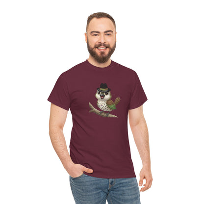 Unisex Heavy Cotton Tee Ciguita Chillin' on a Branch