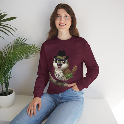 Unisex Heavy Blend Crewneck Sweatshirt Cigüita the Palmchat