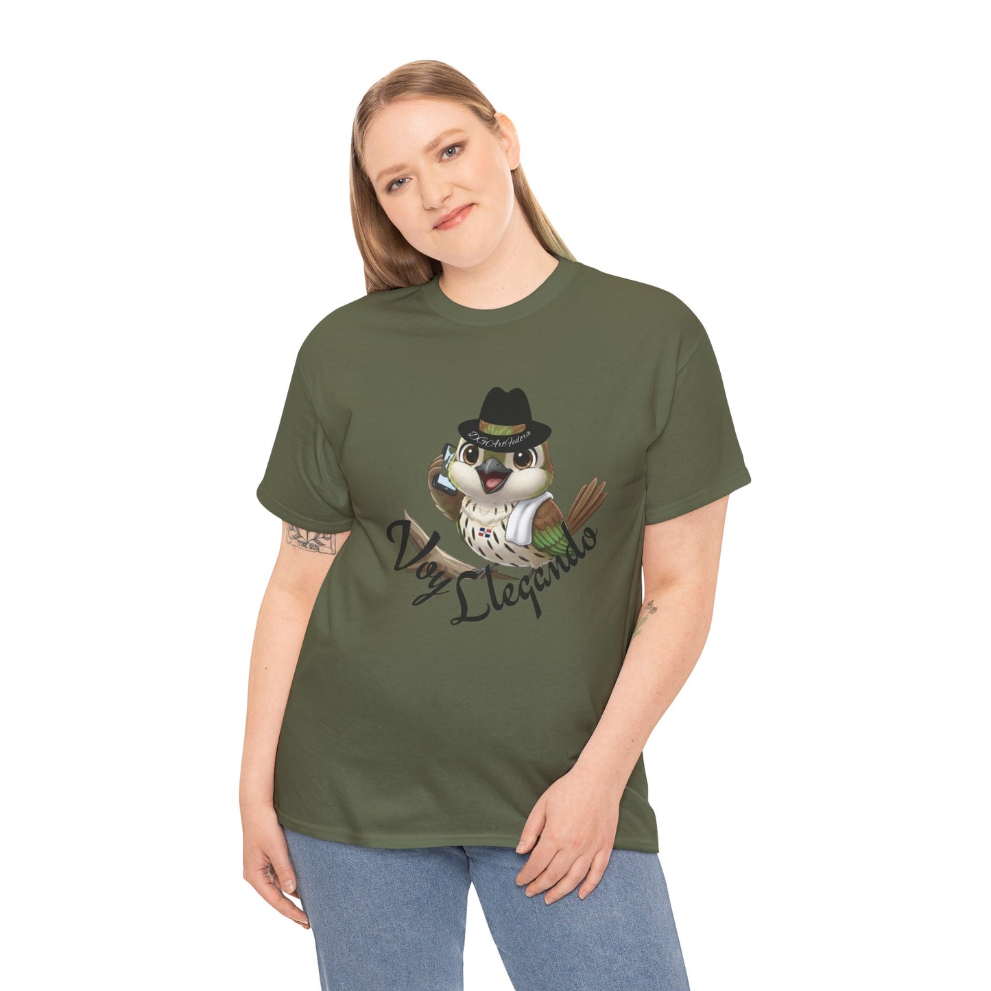 Unisex Heavy Cotton Tee - Voy Llegando