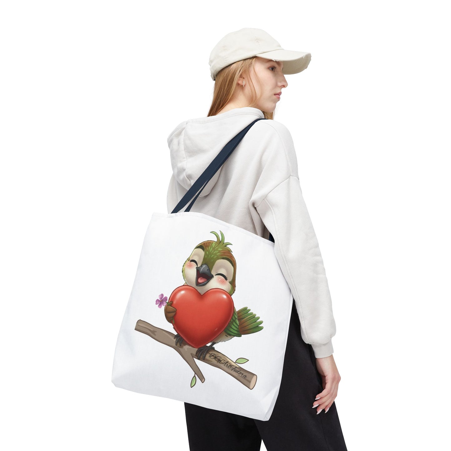 Tote Bag (AOP) - Ciguita Hugging Heart