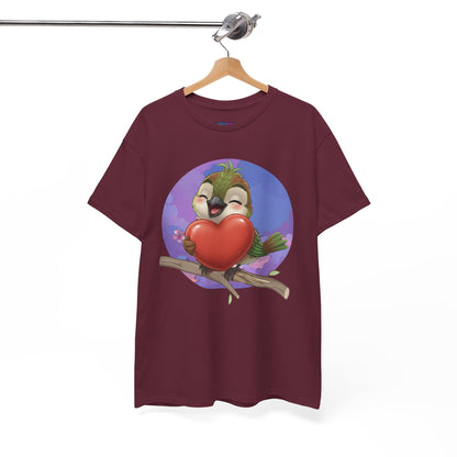 Unisex Heavy Cotton Tee Ciguita Hug your Heart