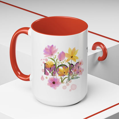 Mother’s Day Inspirational Love Quote - Floral Mom Mug