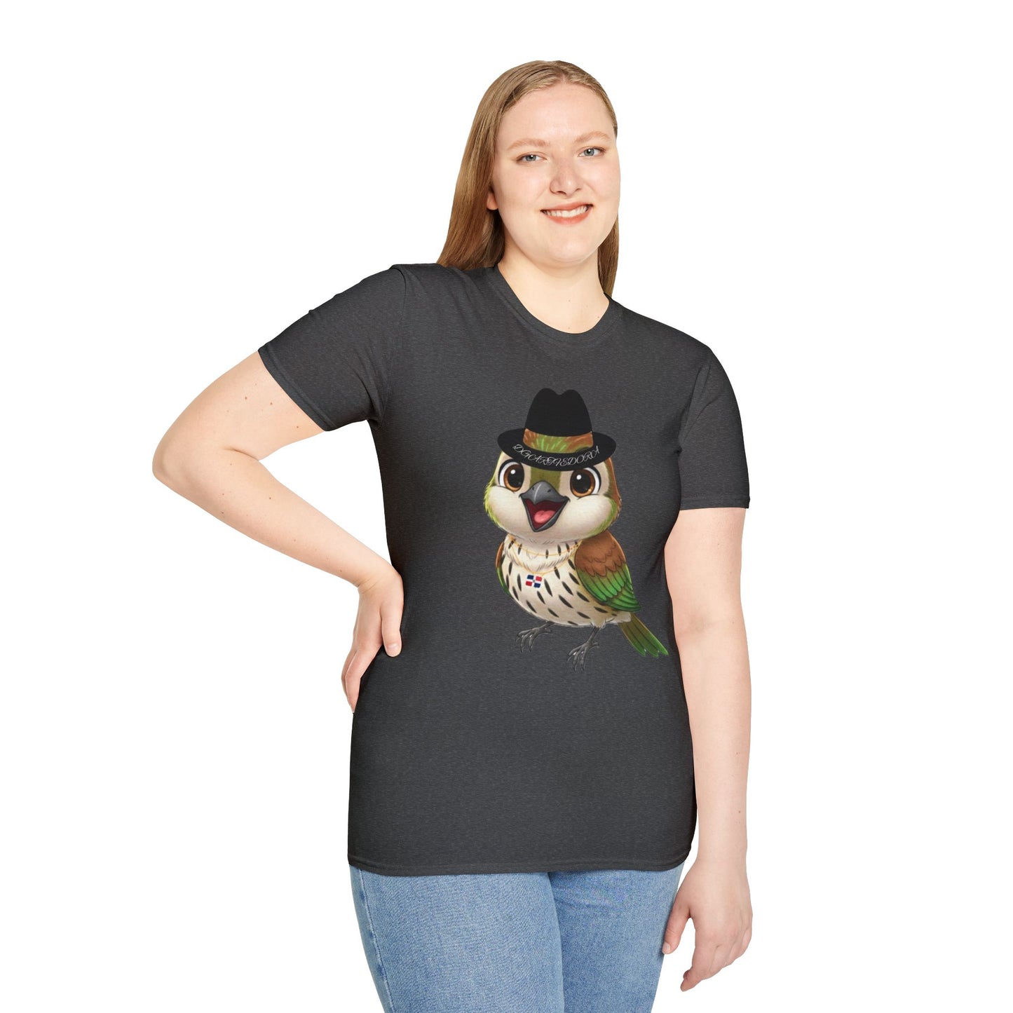 Unisex T-shirt Ciguita the Palmchat with Hat & Chain