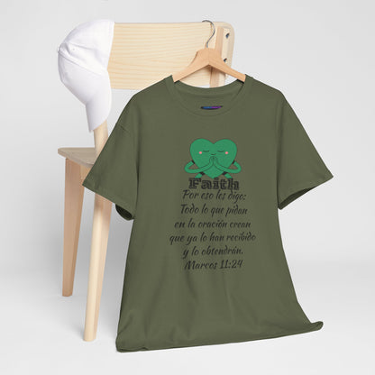 Unisex Heavy Cotton Tee - Fe Marcos 11:24