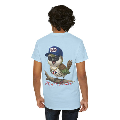 Unisex Heavy Cotton Tee - Cigüita y su Flow Dominicano - Front and Back