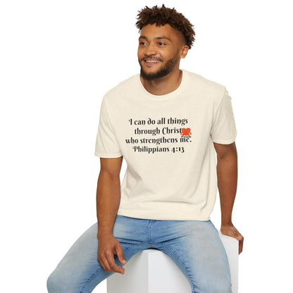 Unisex Softstyle T-Shirt -Philippians 4:13 - I can do all things