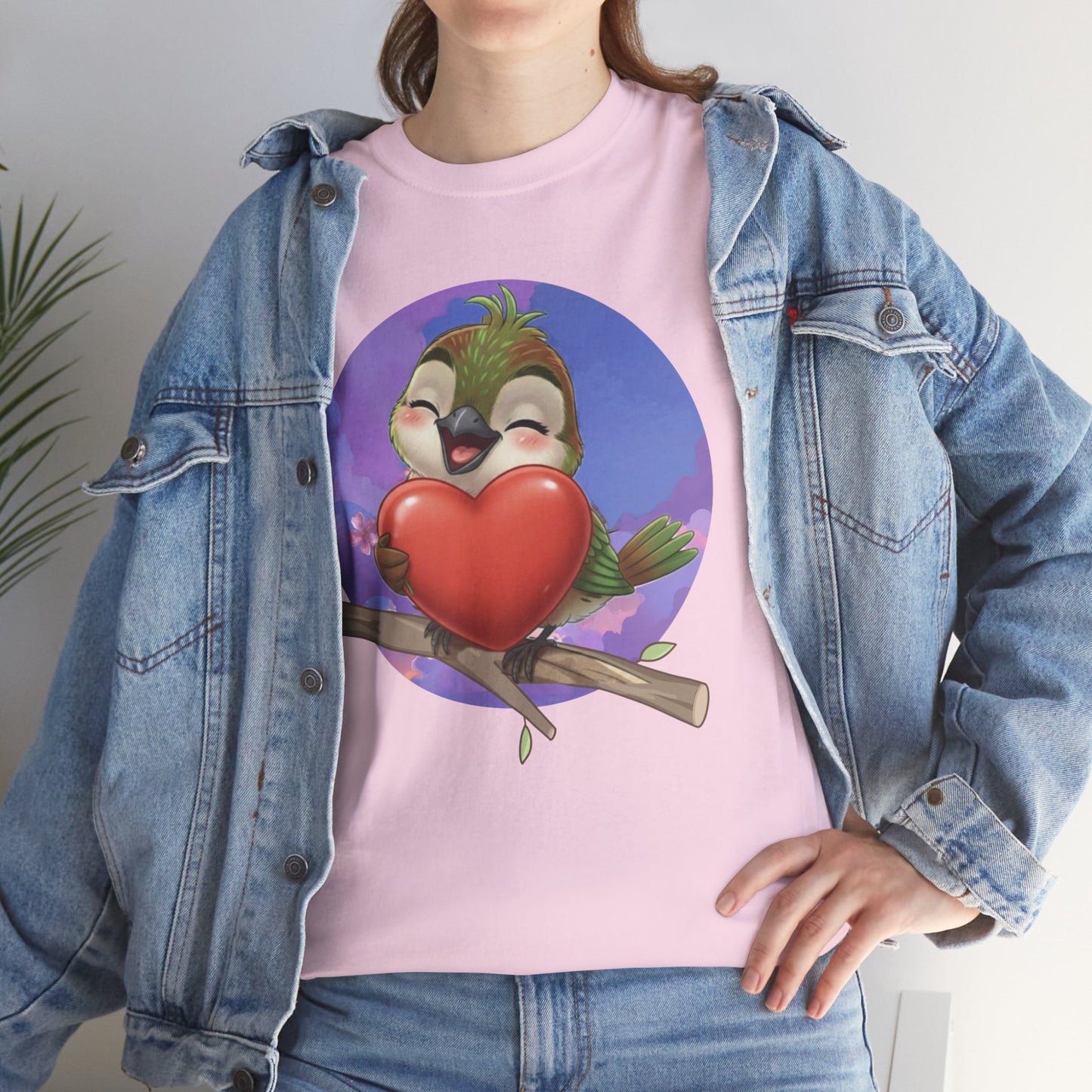 Unisex Heavy Cotton Tee Ciguita Hug your Heart