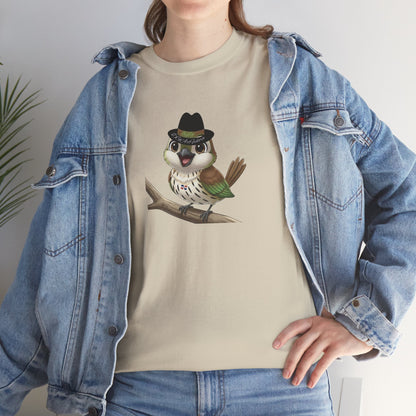 Unisex Heavy Cotton Tee Ciguita Chillin' on a Branch