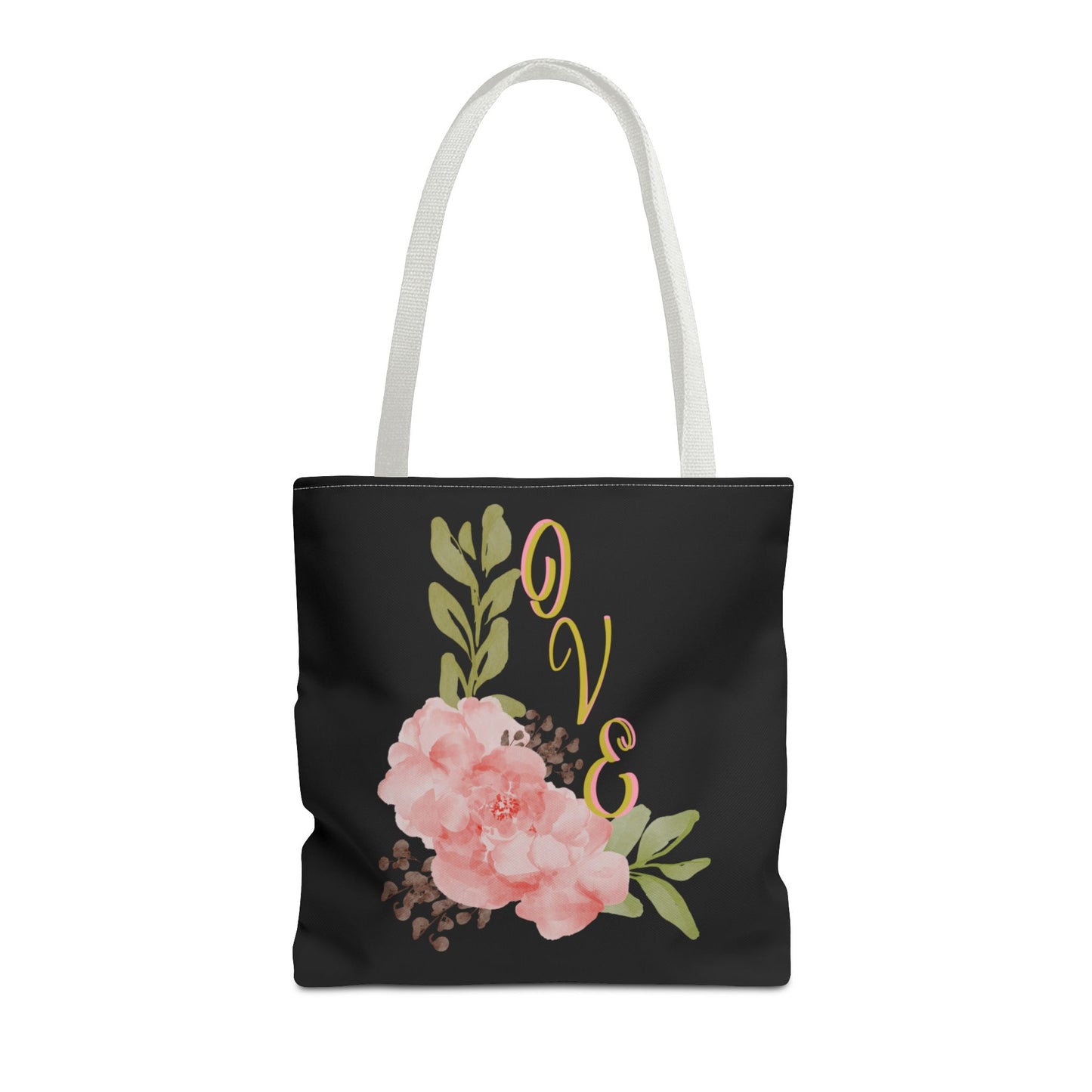 Floral “Love” Design - Tote Bag