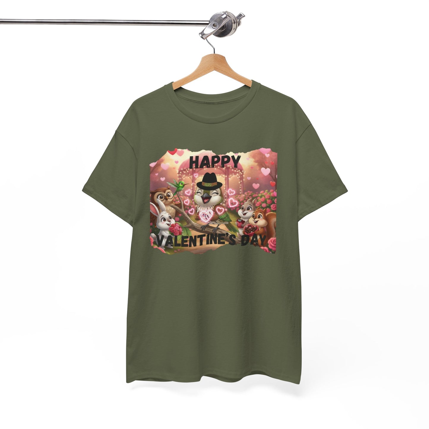 Unisex Heavy Cotton Tee Valentine's Day Ciguita and Friends